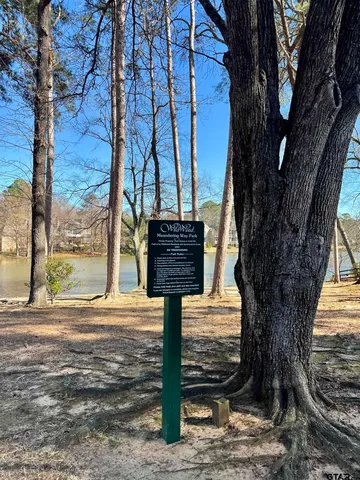 a view of a lake with a house in the background