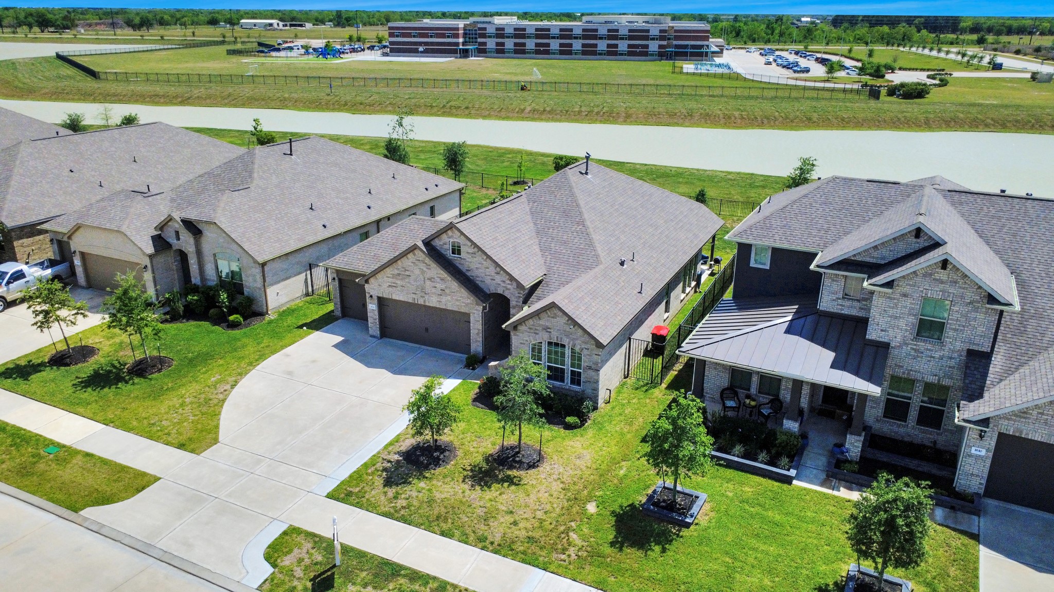 1614 Sequoia Run Drive Rosharon, TX 77583 - Photo 6 of 45 an aerial view of a house with big yard
