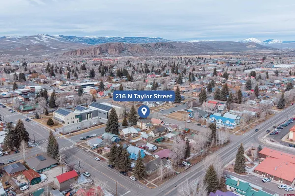 an aerial view of a city with lots of residential buildings