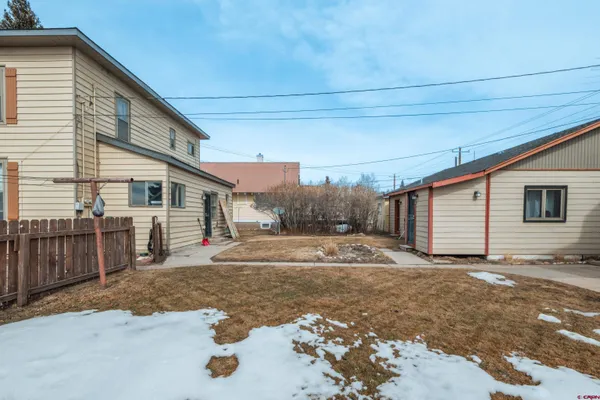 a backyard of a house