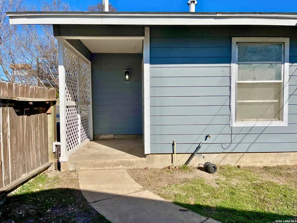 a view of front door