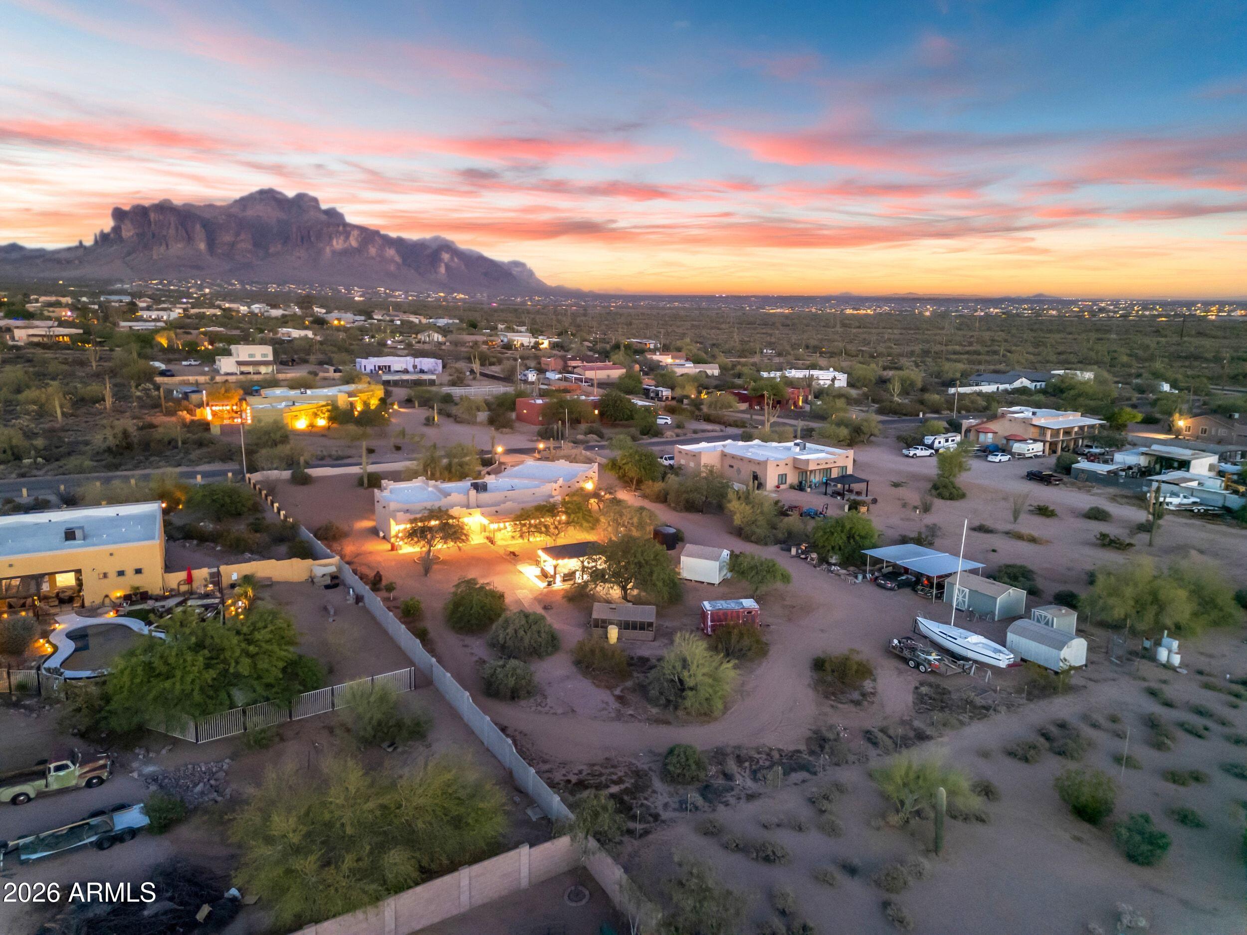4284 North Colt Road Apache Junction, AZ 85119 - Photo 5 of 92 a view of a city with mountains in the background