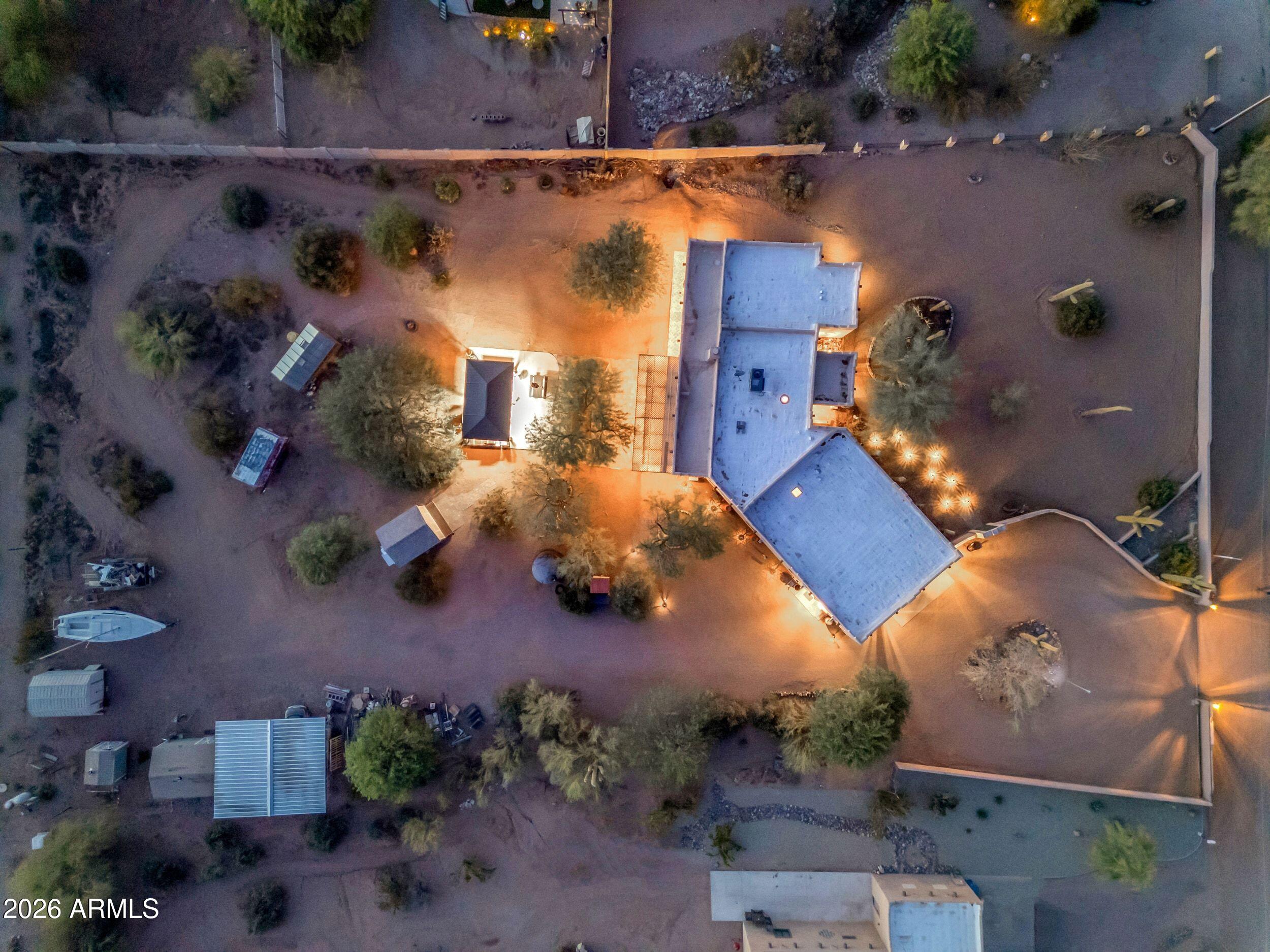 4284 North Colt Road Apache Junction, AZ 85119 - Photo 7 of 92 an aerial view of residential houses with outdoor space
