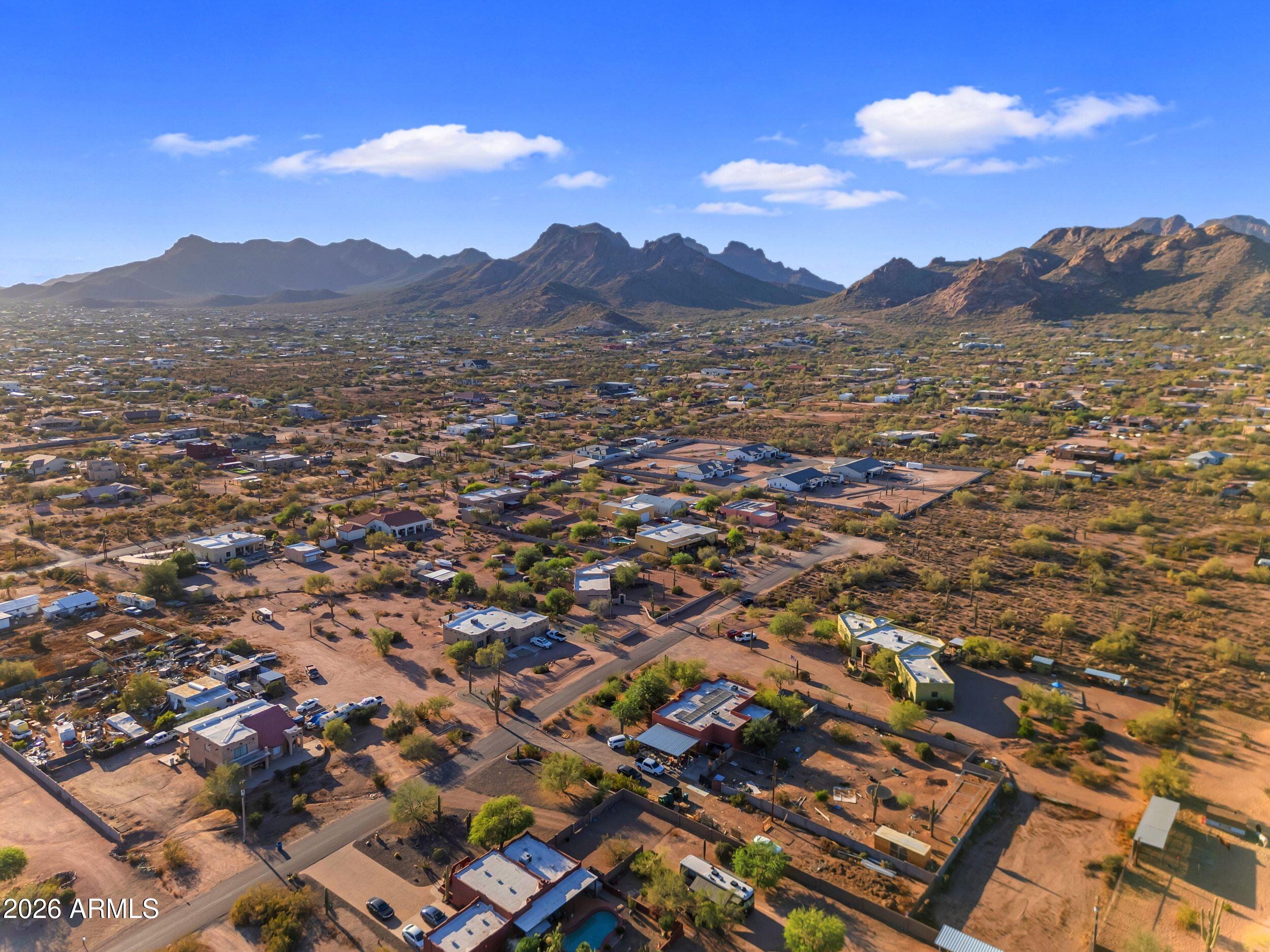 4284 North Colt Road Apache Junction, AZ 85119 - Photo 87 of 92 an aerial view of residential houses with outdoor space