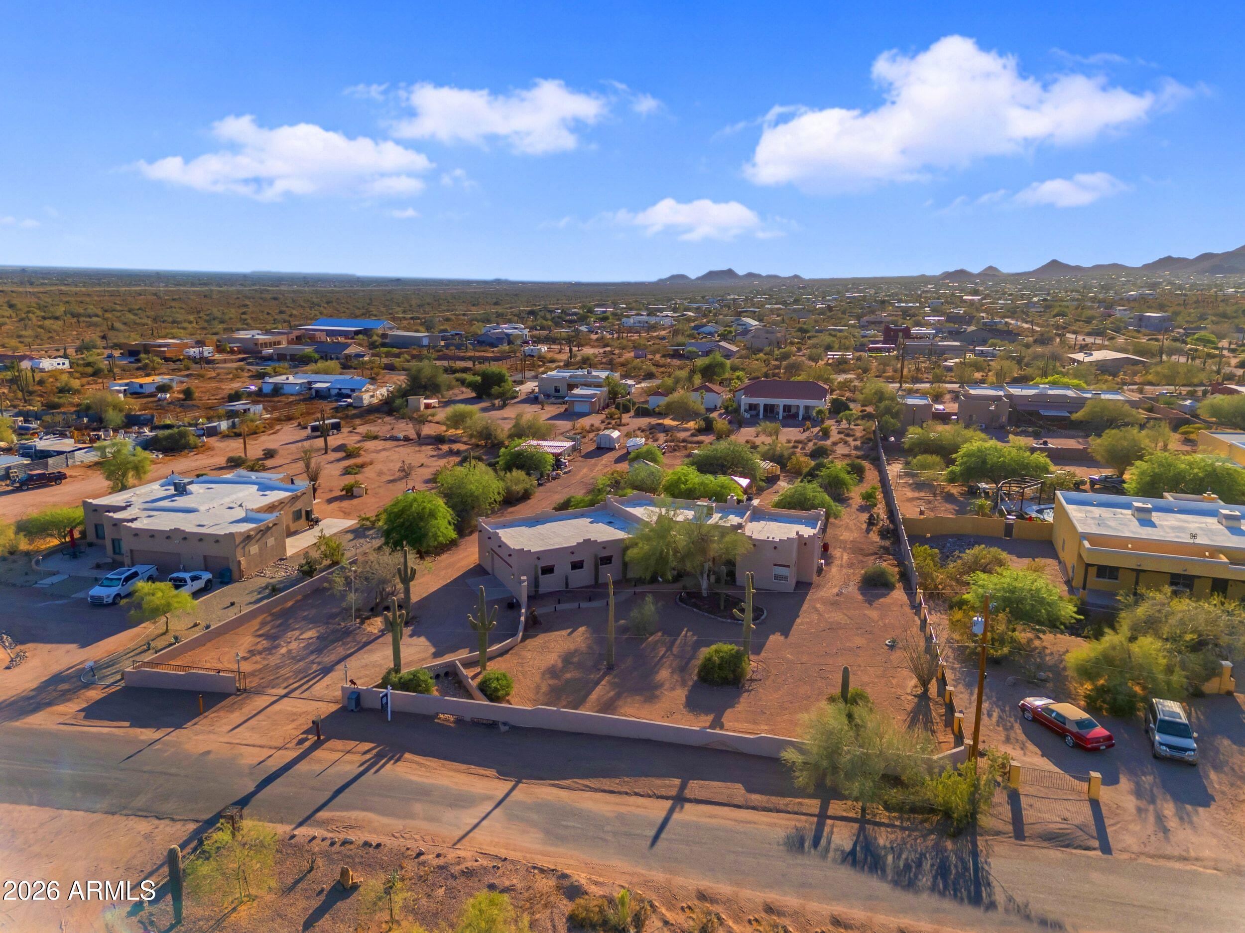 4284 North Colt Road Apache Junction, AZ 85119 - Photo 90 of 92 an aerial view of residential houses with outdoor space