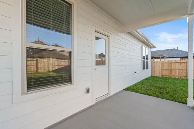 a view of front door of house