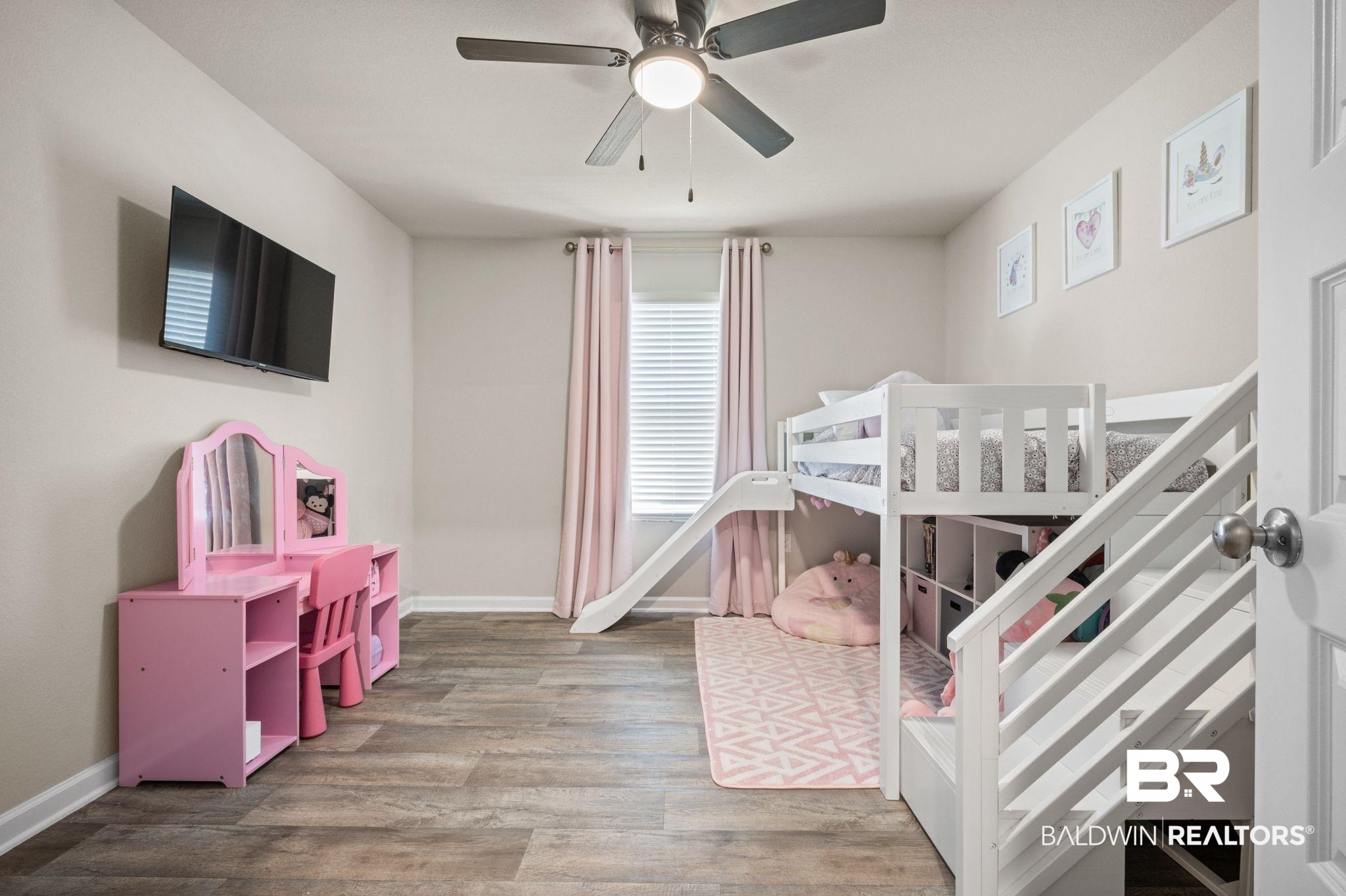 10306 Brodick Loop Spanish Fort, AL 36527 - Photo 24 of 35 Bedroom with ceiling fan and hardwood / wood-style floors