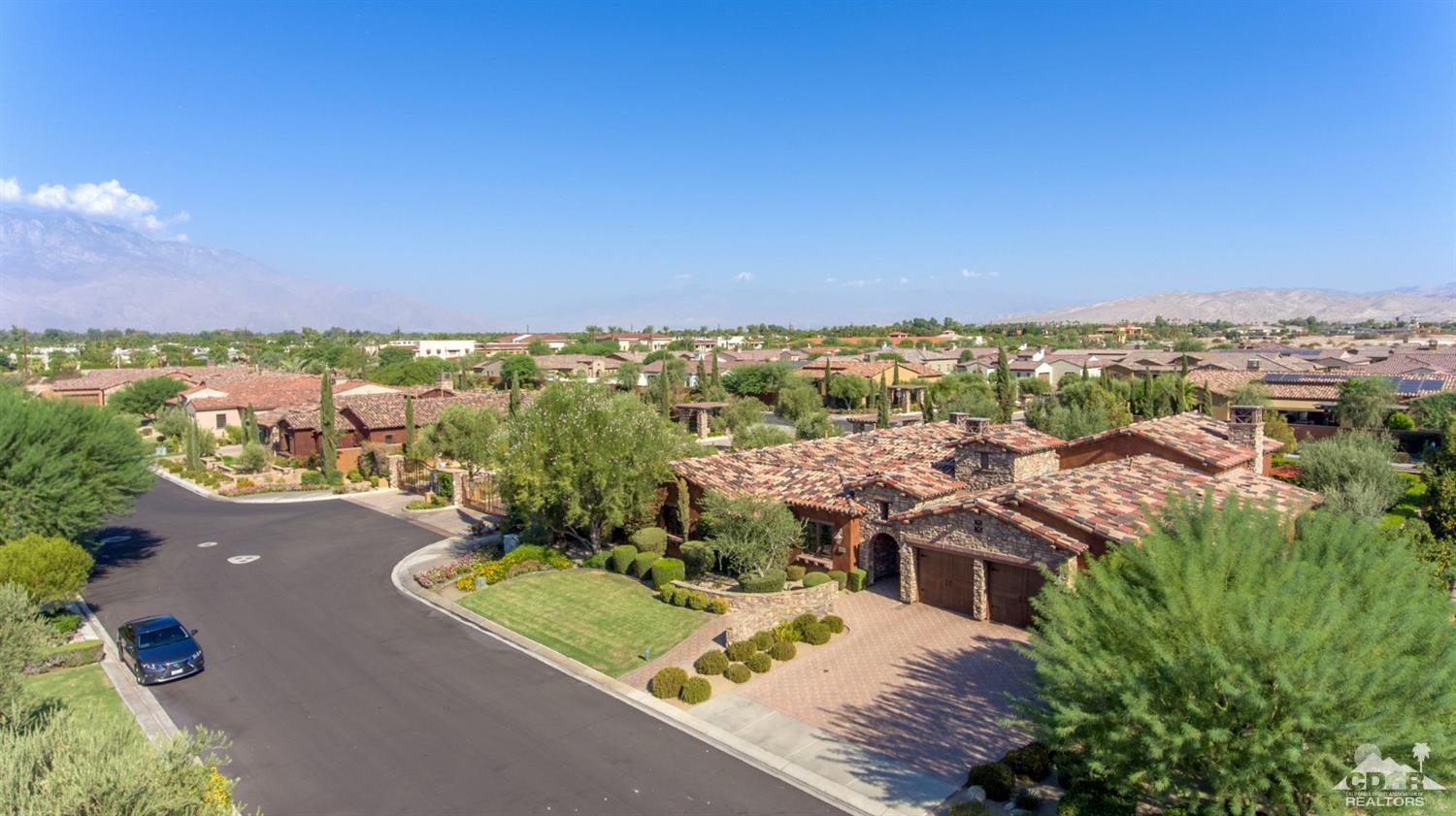 41 Cassis Circle Rancho Mirage, CA 92270 - Photo 65 of 68 an aerial view of residential houses with city view