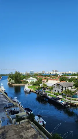 a view of a lake with houses