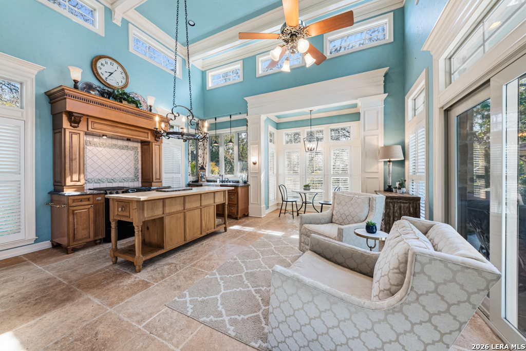 21749 Forest Waters Circle Garden Ridge, TX 78266 - Photo 40 of 50 a living room with furniture and a flat screen tv
