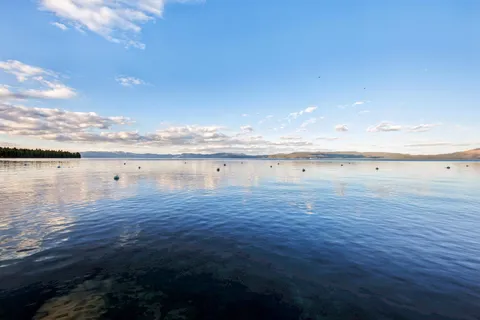 a view of an ocean beach