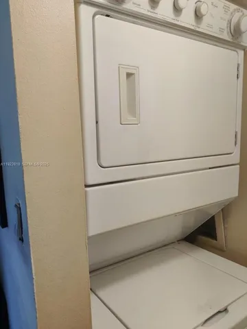 a close view of washer and dryer