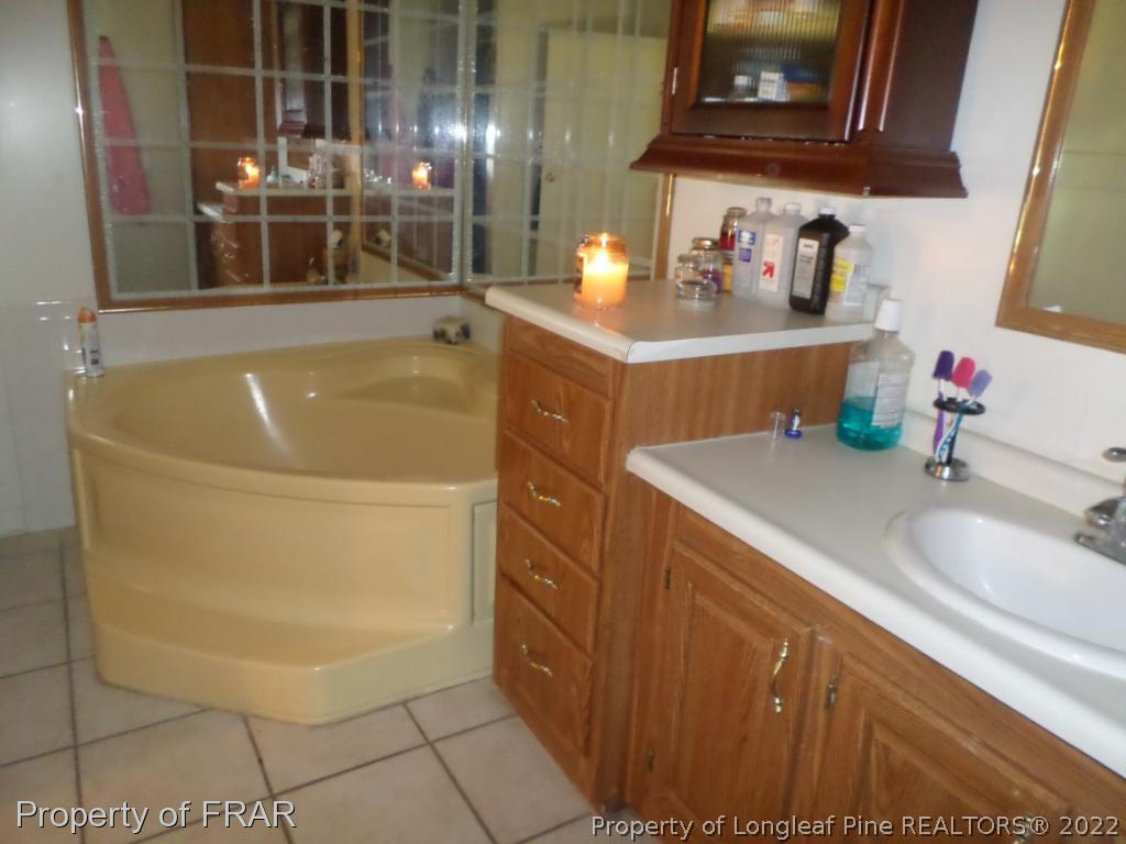 552 Lakerun Drive Bunnlevel, NC 28323 - Photo 17 of 31 a bathroom with a sink and a mirror