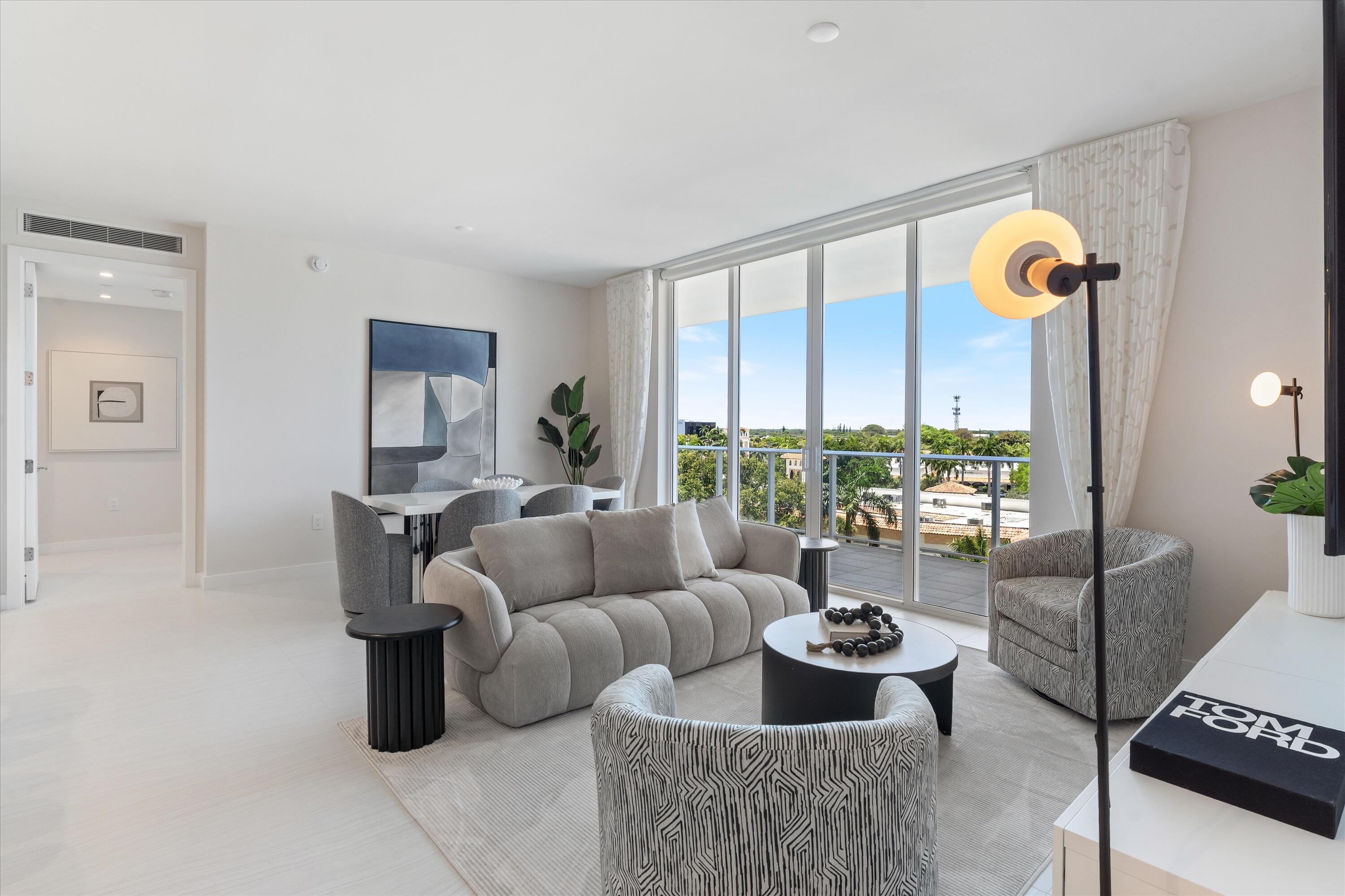 220 Southeast Mizner Boulevard, Unit 604 Boca Raton, FL 33432 - Photo 3 of 52 Living & Dining Area
