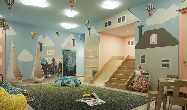 a bed room with a bed and a couch