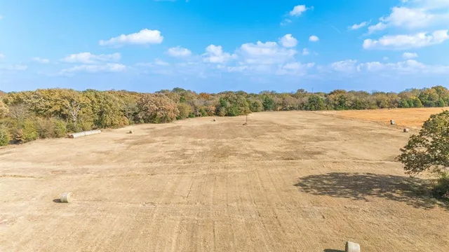 a view of road with large trees