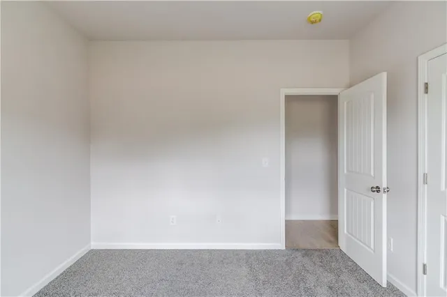 a view of an empty room