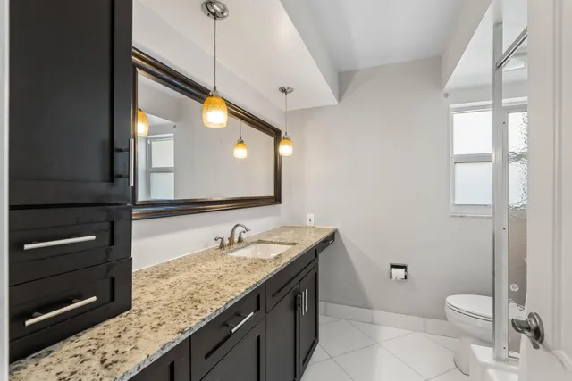 a view of backyard with green space