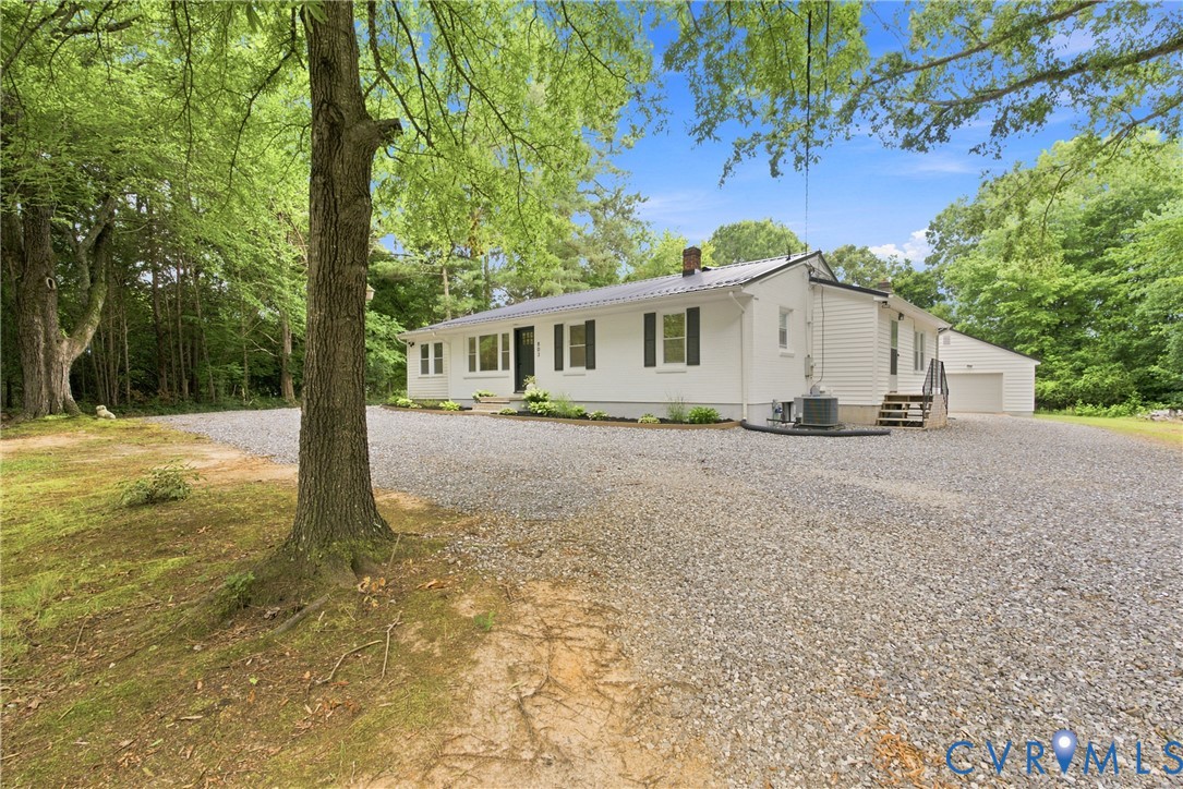 803 Germantown Road Farmville, VA 23901 - Photo 36 of 61 White ranch-style home featuring a dark metal roof