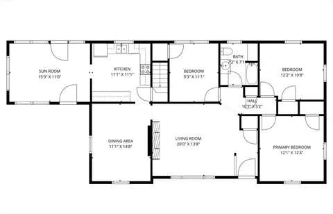 a picture of a floor plan