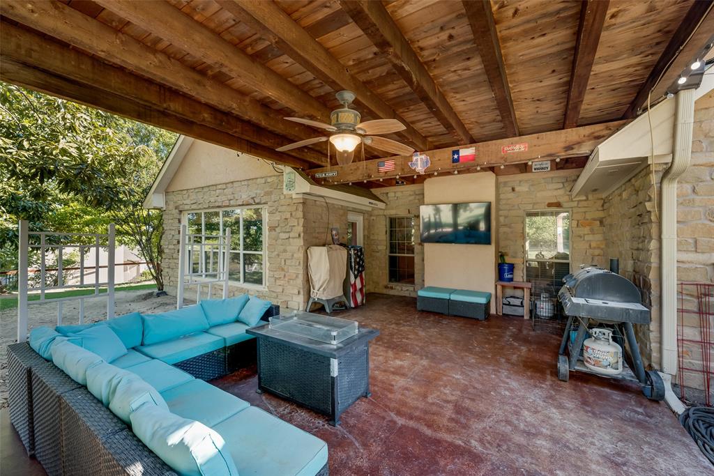 82 Trail Ridge Drive Melissa, TX 75454 - Photo 23 of 29 Beautiful covered patio highlights fantastic outdoor space