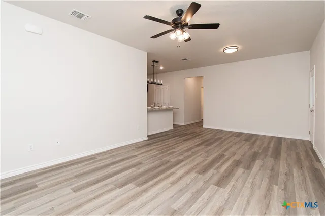 wooden floor in an empty room