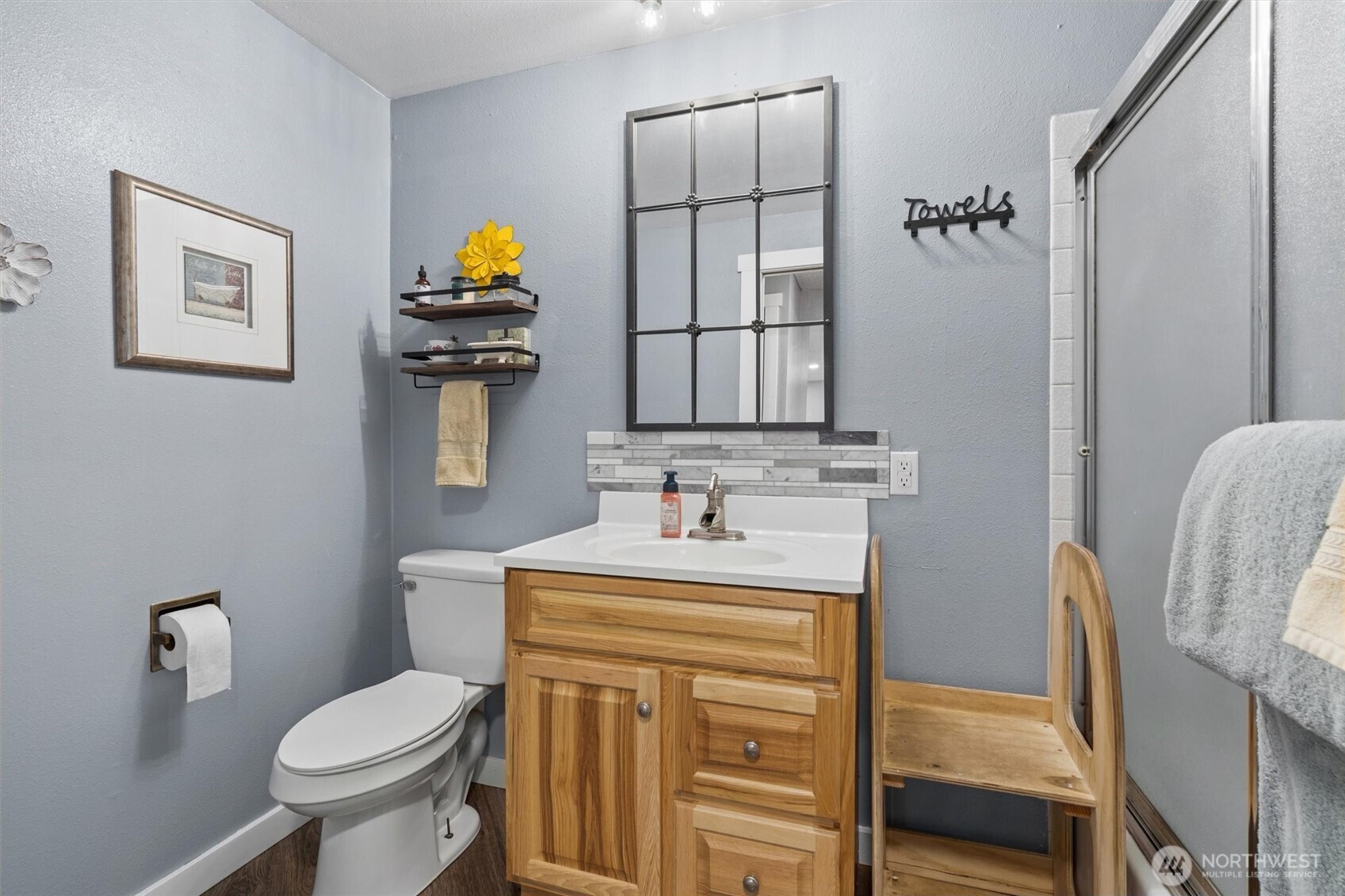 917 Dyer Road Sultan, WA 98294 - Photo 18 of 40 a bathroom with a toilet sink and mirror
