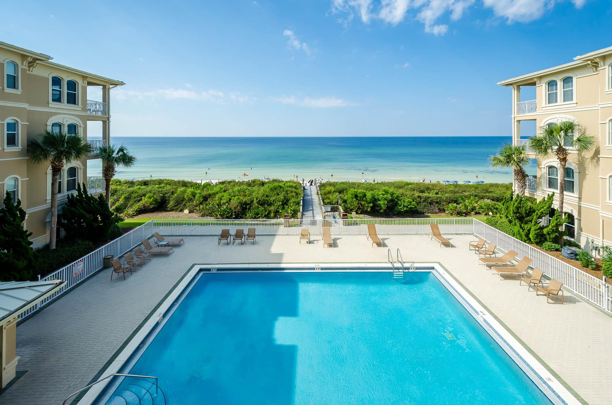 10140 East County Highway 30A, Unit 14 Inlet Beach, FL 32461 - Photo 1 of 14 a view of swimming pool from a balcony