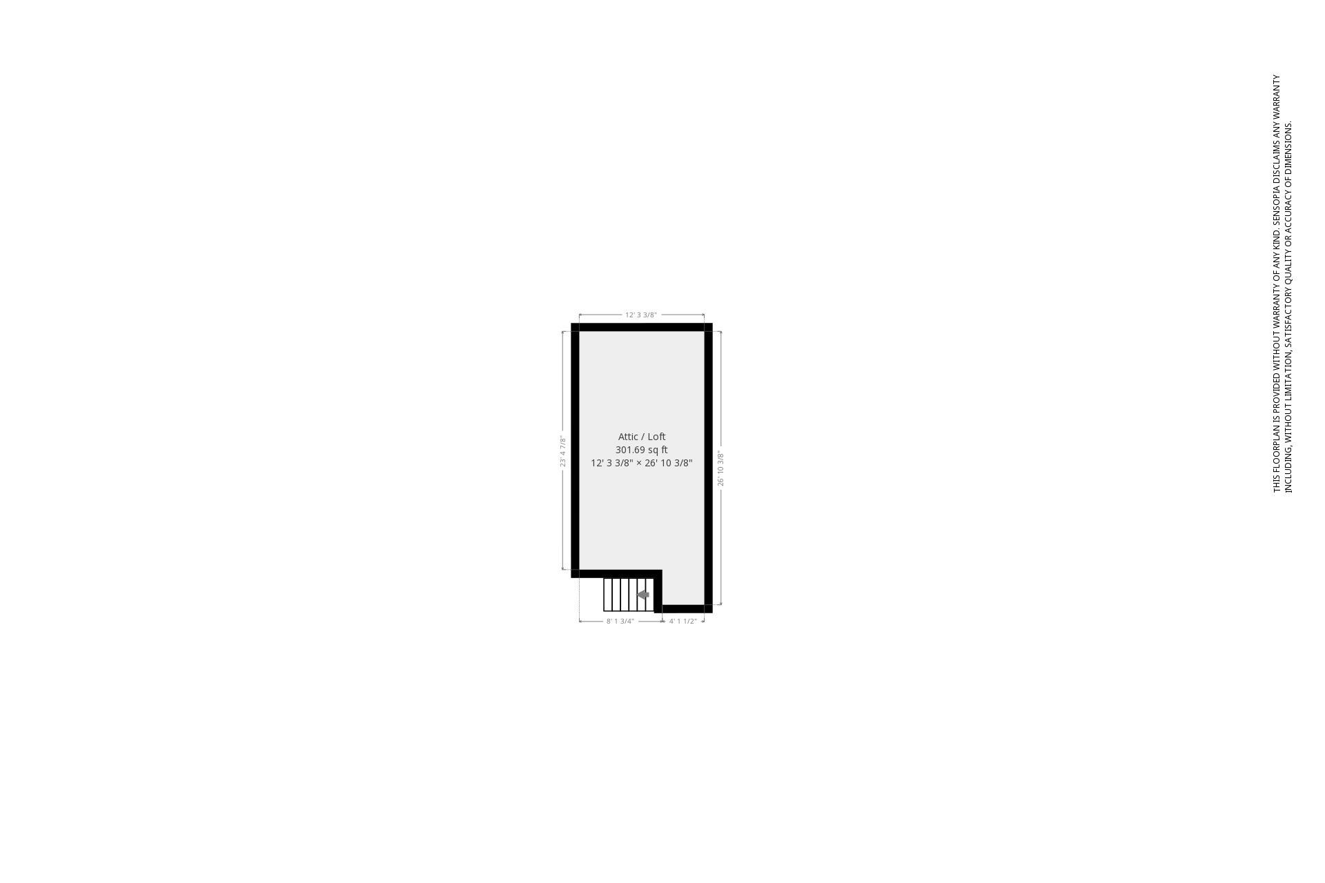 3504 Pinnacle Ridge Road Northeast Roanoke, VA 24012 - Photo 10 of 10 A Floor Plan - Bonus Room