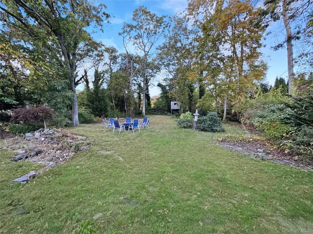 a childrens park with lots of trees