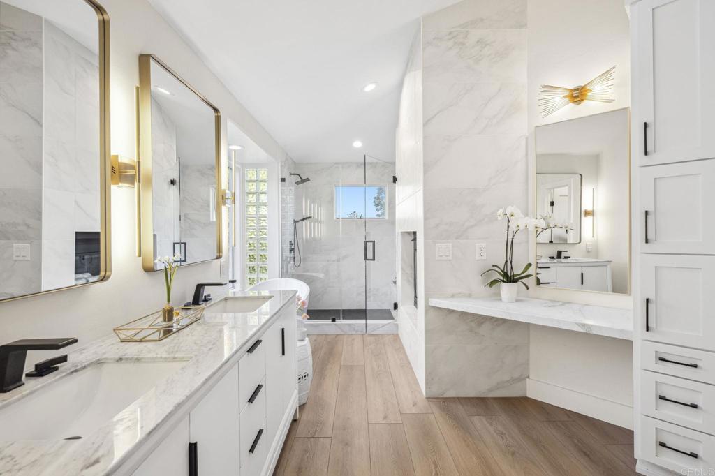 3443 Country Road Fallbrook, CA 92028 - Photo 27 of 71 a bathroom with a double vanity sink mirror and