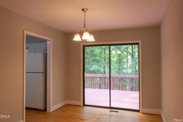 a view of a room with a porch