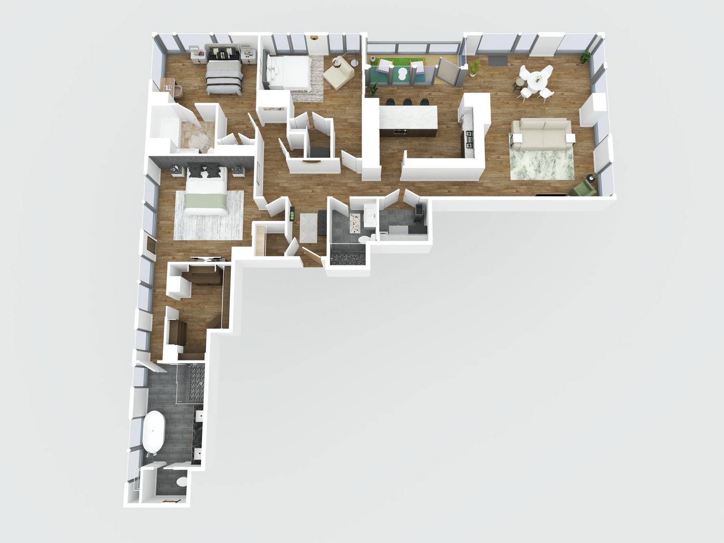 403 North Wabash Avenue, Unit 17C Chicago, IL 60611 - Photo 30 of 30 view of living room with furniture