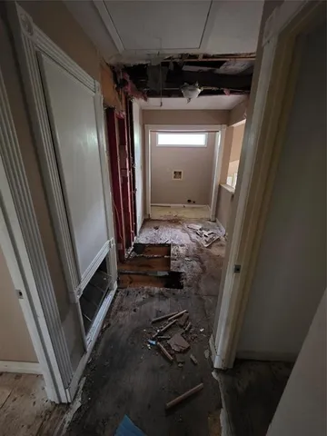 a view of a room with rack