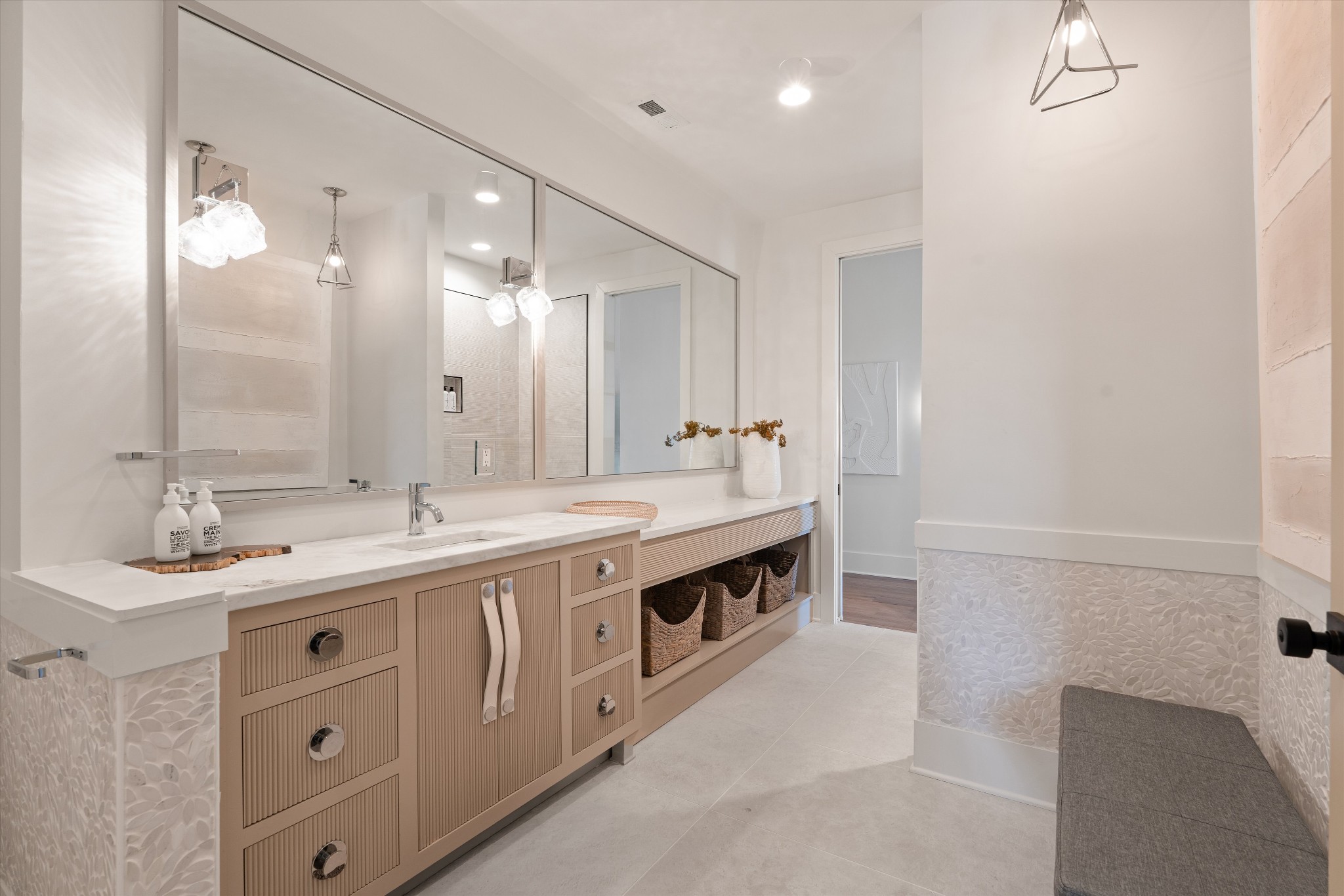 4546 Cedar Grove Road Murfreesboro, TN 37127 - Photo 55 of 86 a large bathroom with a double vanity sink mirror and double