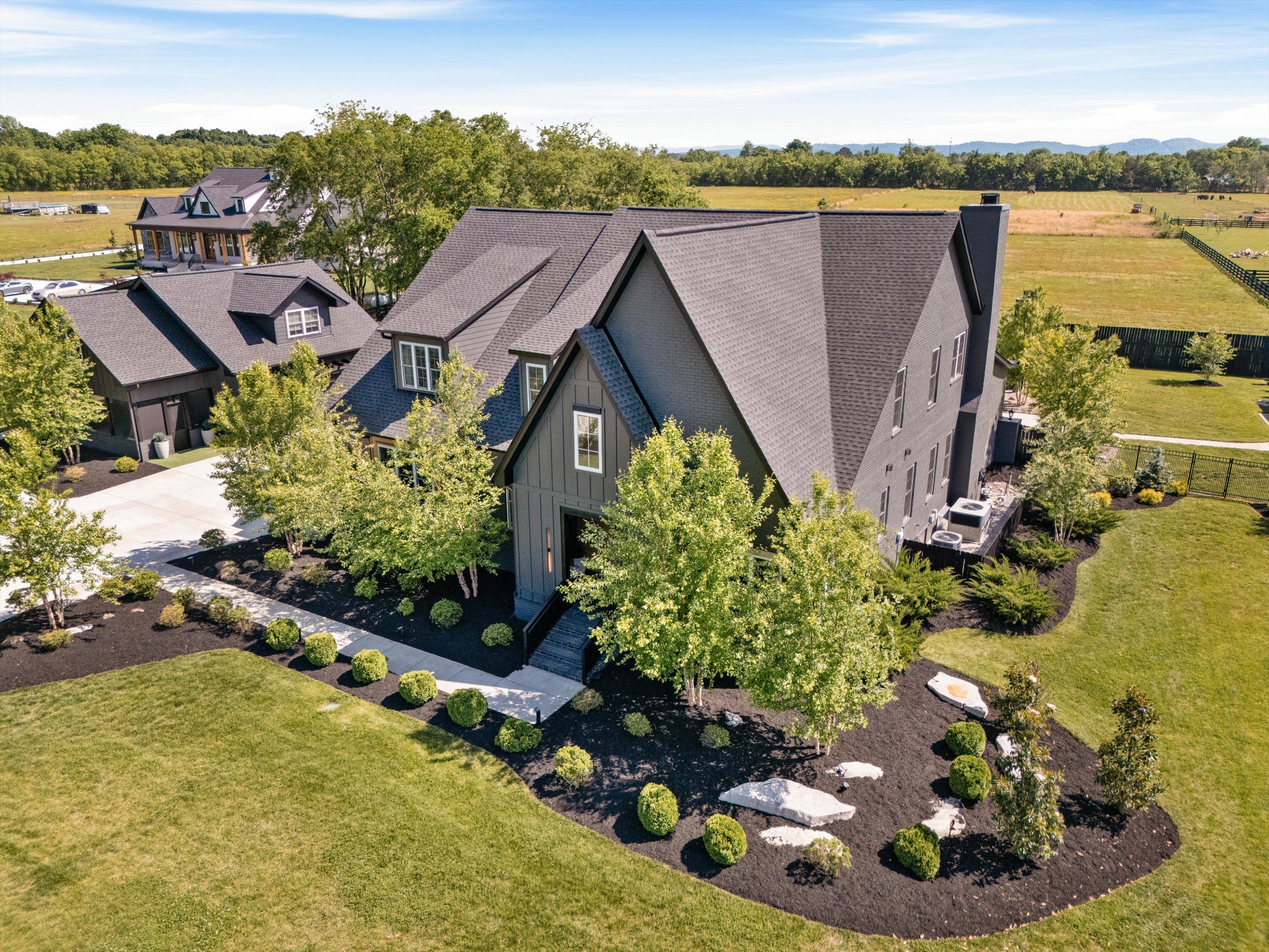 4546 Cedar Grove Road Murfreesboro, TN 37127 - Photo 10 of 86 an aerial view of house with yard swimming pool and mountains