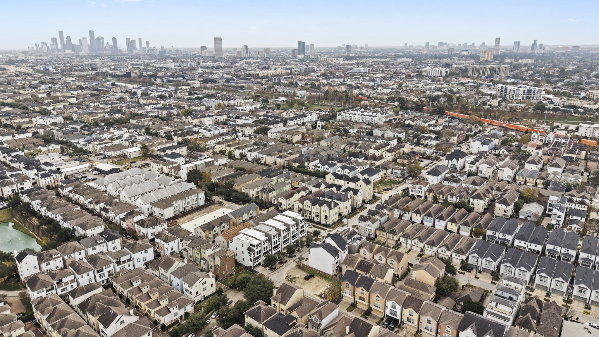5807 Katy Street Houston, TX 77007 - Photo 30 of 37 an aerial view of a city