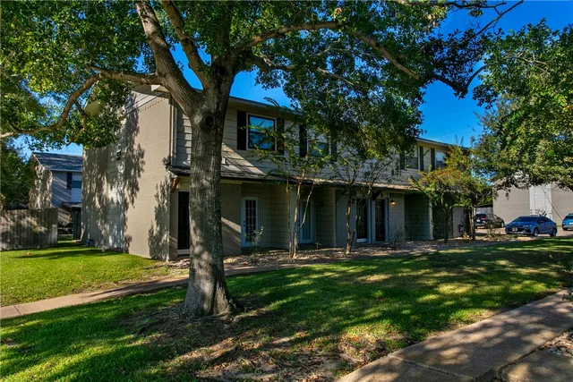 a backyard of a house