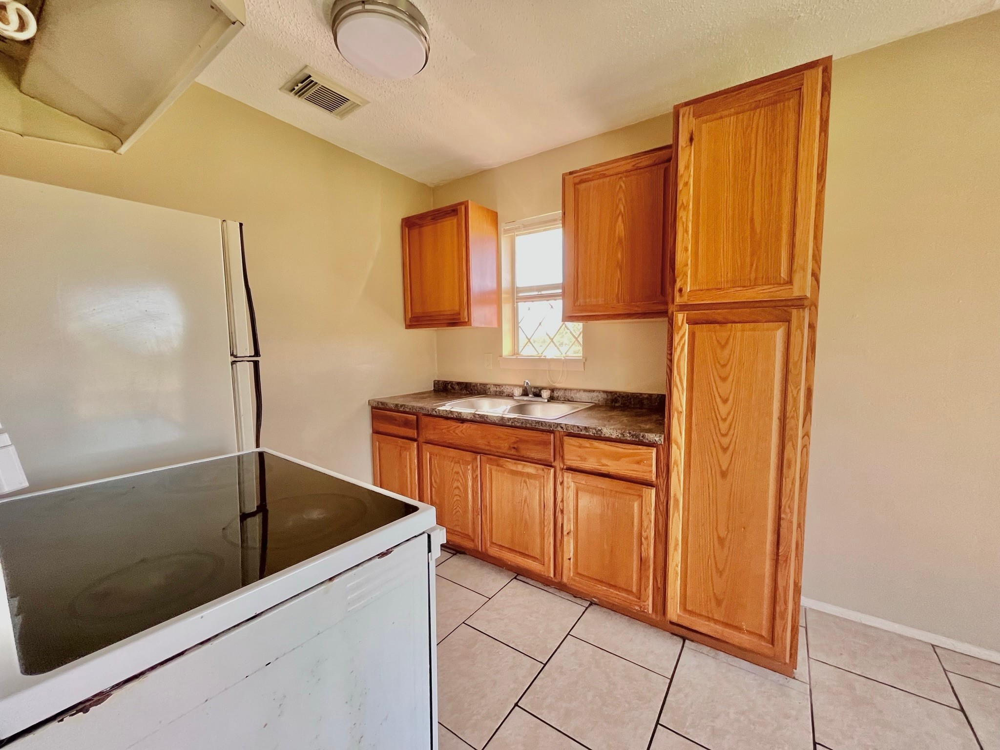 3021 Sycamore Avenue, Unit 10 Bay City, TX 77414 - Photo 4 of 12 a kitchen with granite countertop a refrigerator and a sink