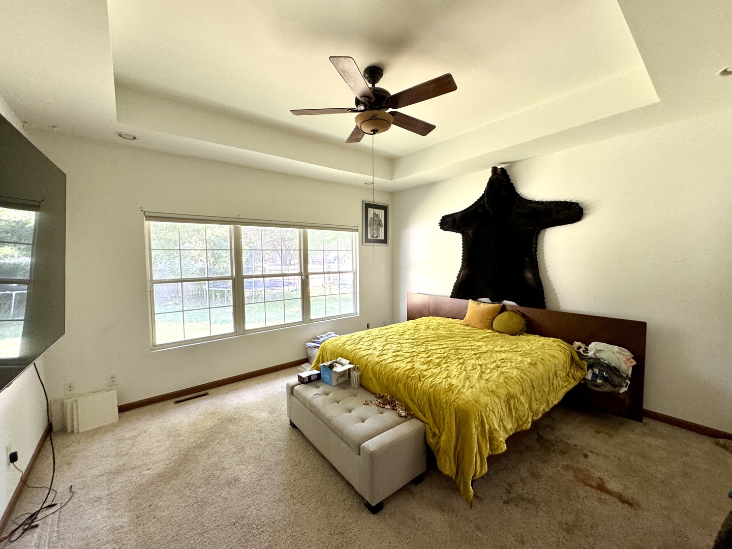 815 West Hudson Street Princeton, IL 61356 - Photo 12 of 23 a bed sitting in a bedroom next to a window and a chandelier