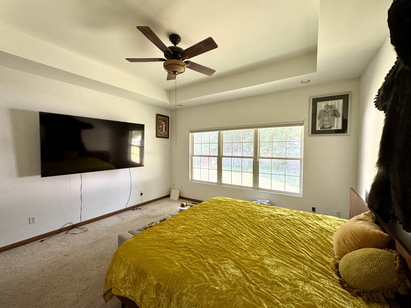 815 West Hudson Street Princeton, IL 61356 - Photo 13 of 23 a bedroom with a bed and a flat screen tv