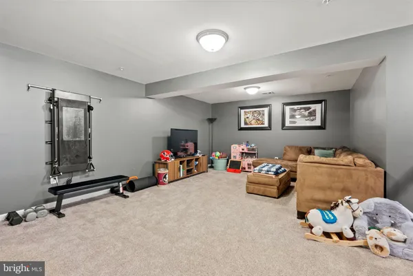 a view of a room with toys