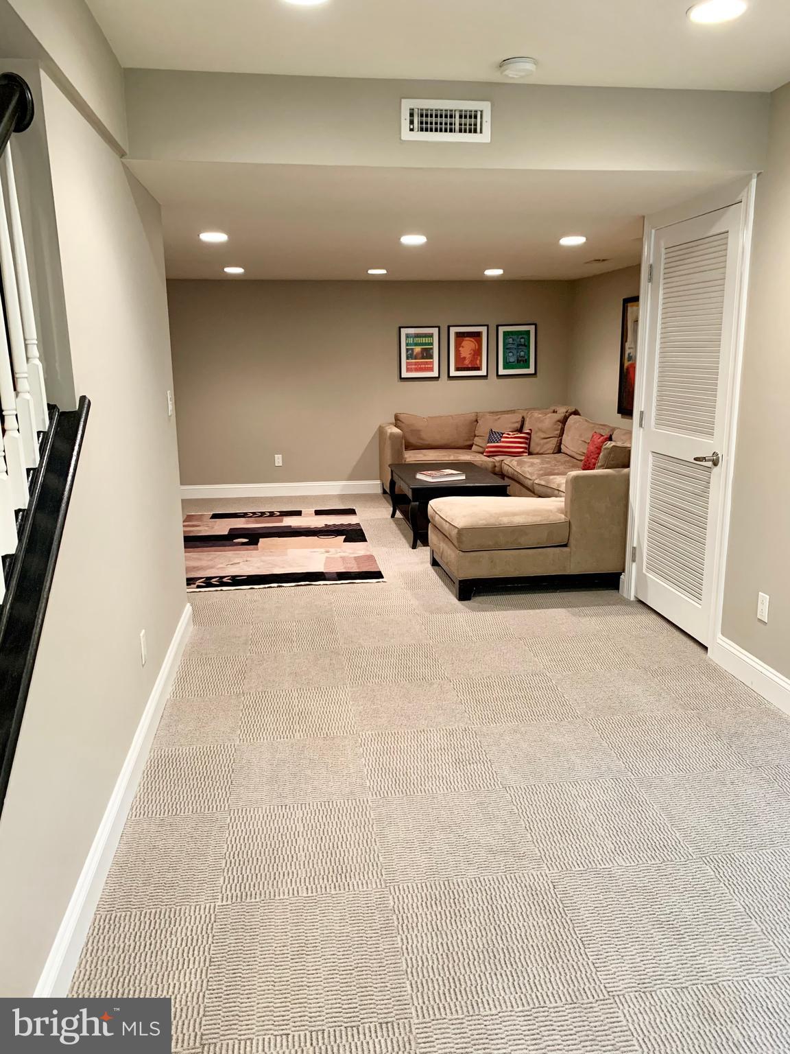 2350 Perot Street Philadelphia, PA 19130 - Photo 19 of 40 Finished basement media room