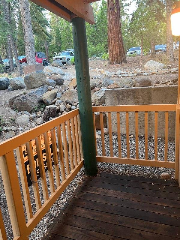 1300 Regency Way, Unit 44 Tahoe Vista, CA 96148 - Photo 22 of 25 a view of a porch with a yard