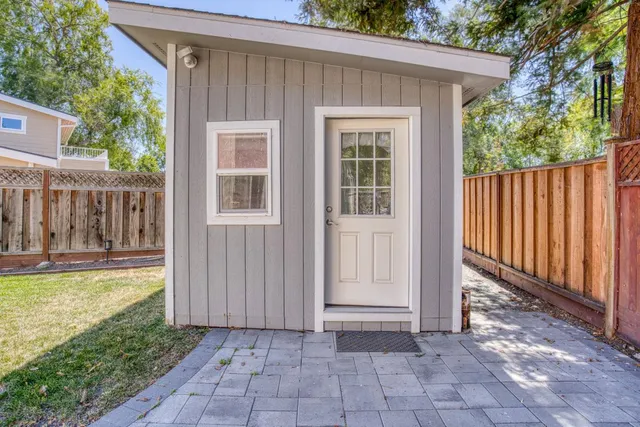 a table and chairs in a room