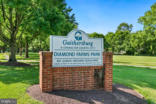 a view of a building with sitting area