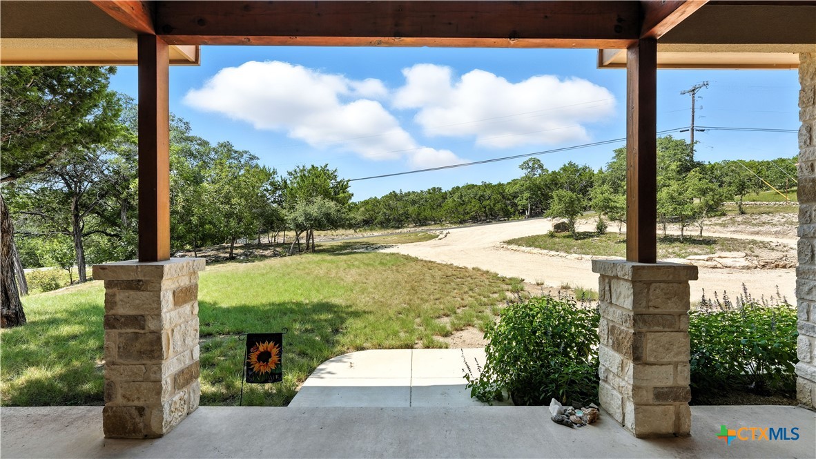 134 Stallion Estates Drive Spring Branch, TX 78070 - Photo 41 of 48 a view of a garden from a window