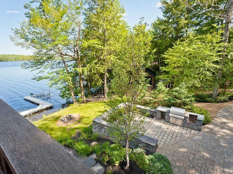 1321 Embden Pond Road Embden, ME 04958 - Photo 18 of 30 Patio/Deck. Looking down on the...