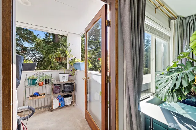 a view of storage and utility room