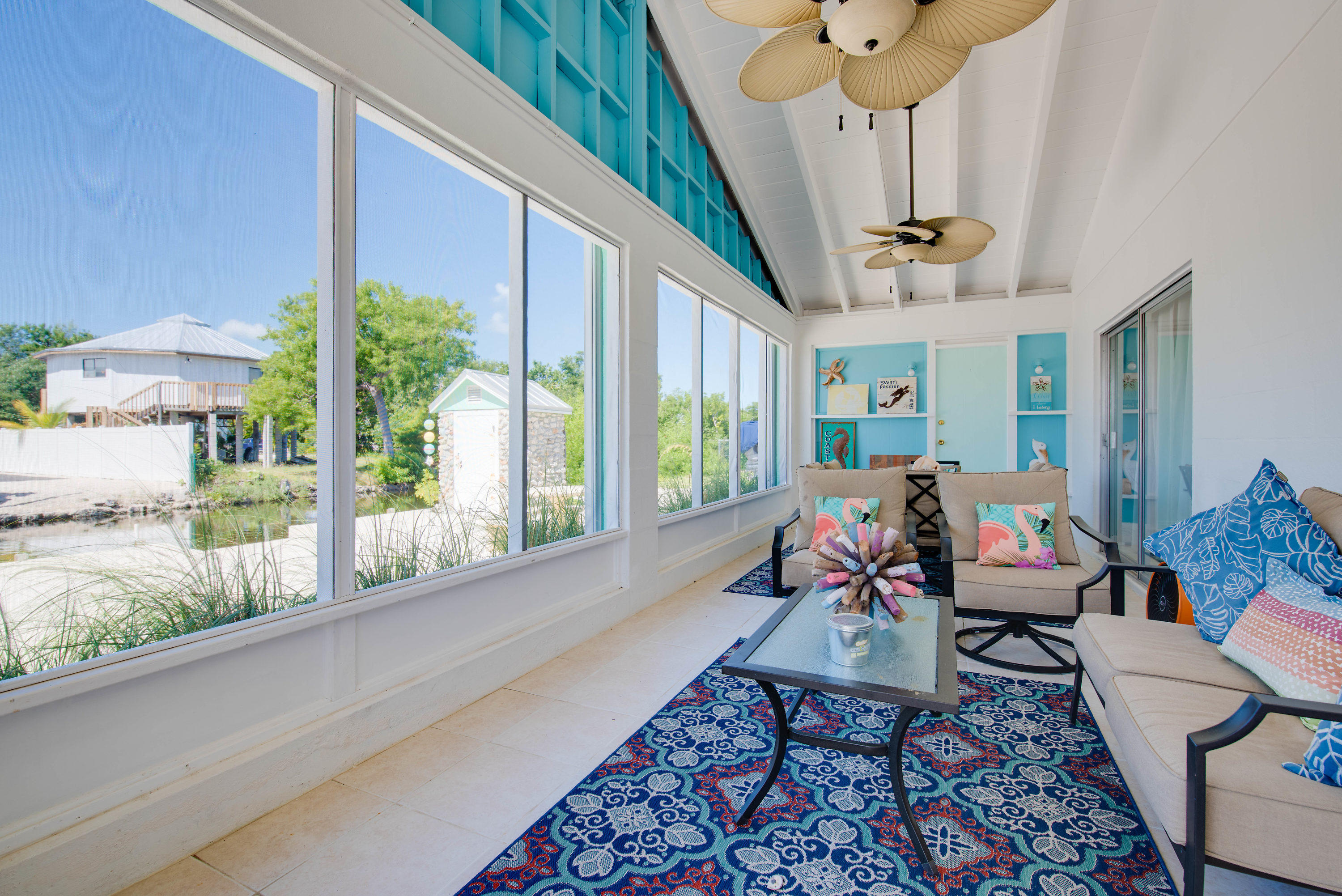 3940 Hall Road Big Pine Key, FL 33043 - Photo 31 of 33 Screen Porch Overlooking Canal